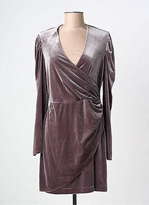 Rochie midi mâneci lungi mâneci lungi gri JANE WOOD femeie