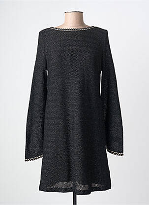 Rochie midi croială fluidă mâneci lungi negru PHO FIRENZE femeie
