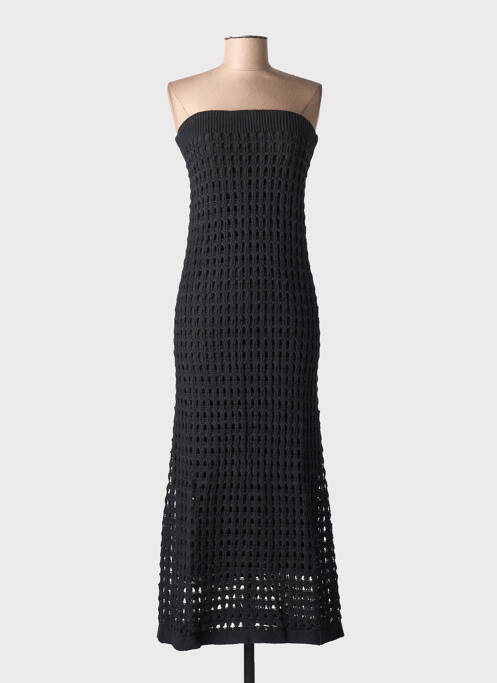 Rochie lungă fără mâneci fără mâneci negru CARACTERE femme