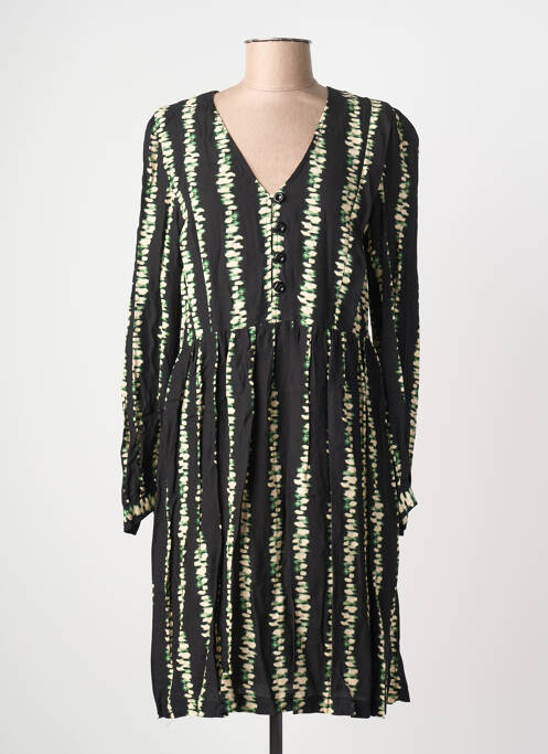 Rochie midi croială fluidă mâneci lungi negru LA PETITE FRANCAISE femme