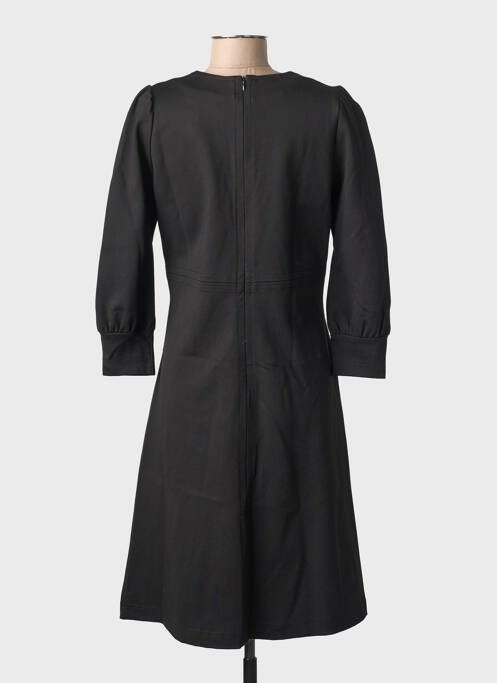 Rochie midi mâneci lungi mâneci lungi negru SUMMUM femme