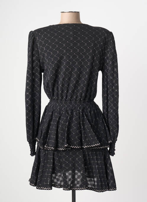 Rochie midi croială fluidă mâneci lungi negru PHO FIRENZE femme