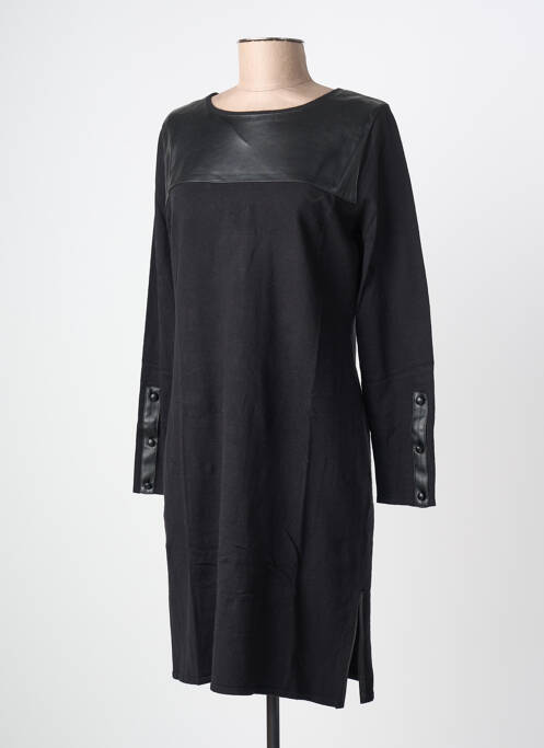 Rochie midi mâneci lungi mâneci lungi negru ODEMAI femme