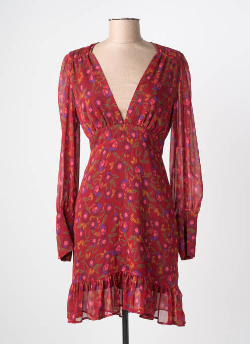 Rochie midi croială fluidă mâneci lungi roșu JANE WOOD femme