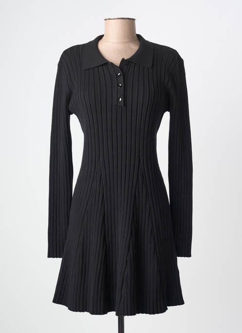Rochie midi mâneci lungi mâneci lungi negru DIXIE femme