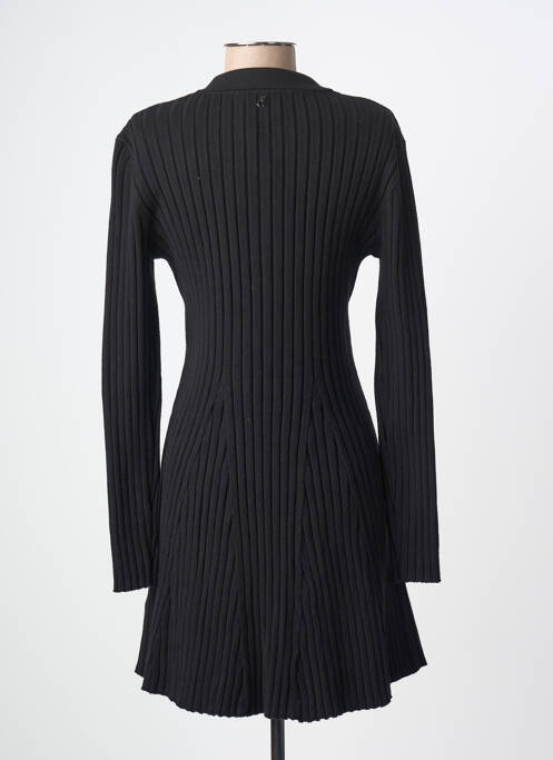 Rochie midi mâneci lungi mâneci lungi negru DIXIE femme