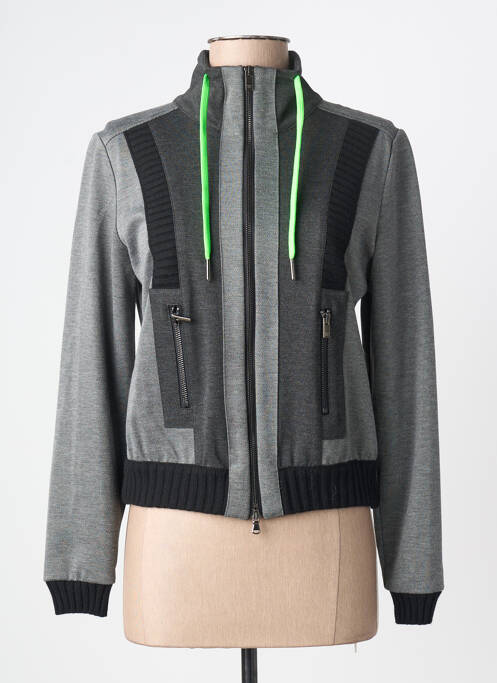 Jachete casual manșete manșete elastice gri TRICOT CHIC homme