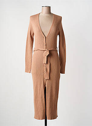 Rochie midi mâneci lungi mâneci lungi maro LA PETITE FRANCAISE femme