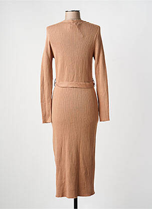 Rochie midi mâneci lungi mâneci lungi maro LA PETITE FRANCAISE femeie