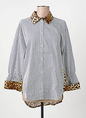 Cămașă croială dreaptă mâneci lungi albastru SUMMUM femme