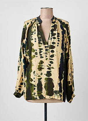 Bluză țesătură poplin mâneci lungi bej LA PETITE FRANCAISE femme