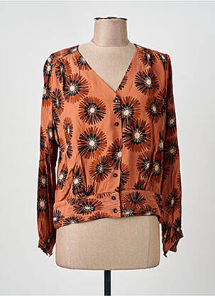 Cămașă croială cambrată mâneci lungi portocaliu LA PETITE FRANCAISE femme