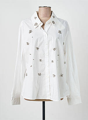 Cămașă croială dreaptă mâneci lungi alb SUMMUM femme