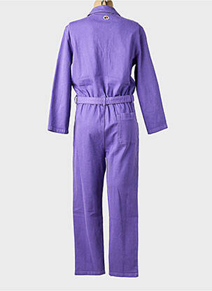 Salopetă-pantalon guler de bluză mâneci lungi violet LA PETITE FRANCAISE femeie
