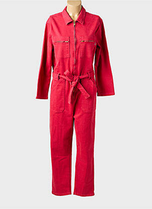 Salopetă-pantalon guler de bluză mâneci lungi roz LA PETITE FRANCAISE femme