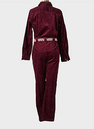 Salopetă-pantalon guler de bluză mâneci lungi violet LA PETITE FRANCAISE femeie