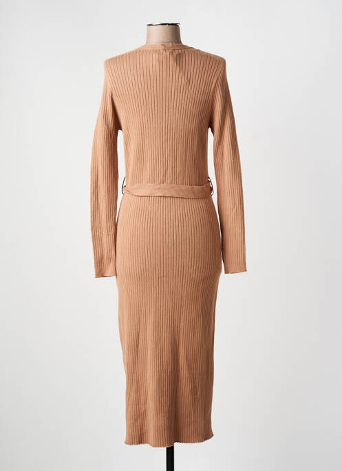 Rochie midi mâneci lungi mâneci lungi maro LA PETITE FRANCAISE femme