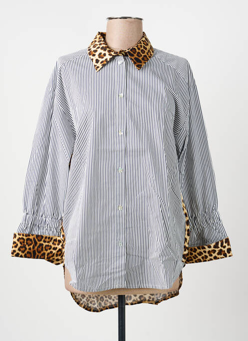 Cămașă croială dreaptă mâneci lungi albastru SUMMUM femme