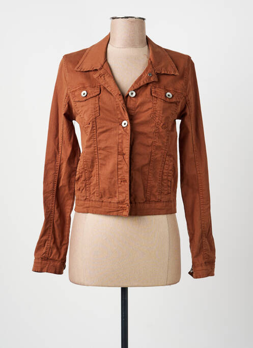 Jachete casual guler de bluză maro NINETTE femme