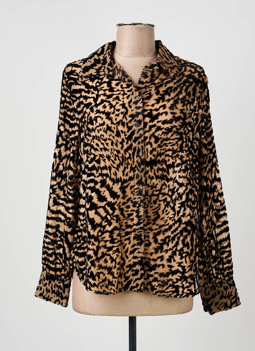 Cămașă imprimeu fantezie mâneci lungi negru LOLA CASADEMUNT femme