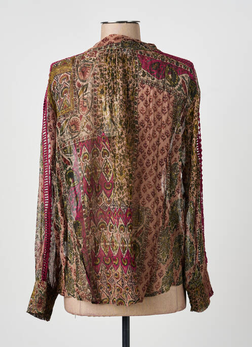 Cămașă imprimeu fantezie mâneci lungi violet BEL AIR femme