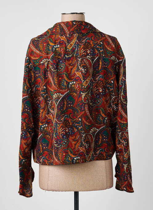 Cămașă imprimeu fantezie mâneci lungi maro BEL AIR femme