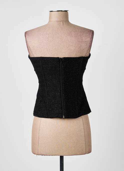 Top croială cambrată fără mâneci negru PHO FIRENZE femme