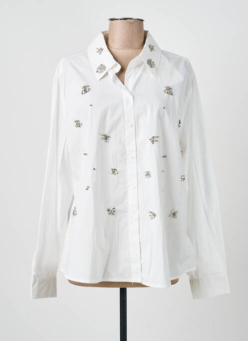 Cămașă croială dreaptă mâneci lungi alb SUMMUM femme