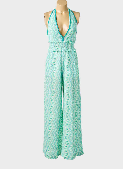 Salopetă-pantalon croială cambrată fără mâneci verde PHO FIRENZE femme