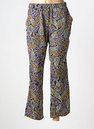 Pantalon 7/8 talie elastică mărime normală violet EMA BLUE'S femeie