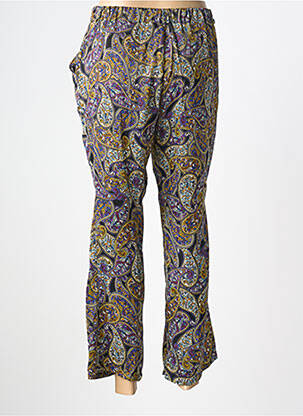 Pantalon 7/8 talie elastică mărime normală violet EMA BLUE'S femeie