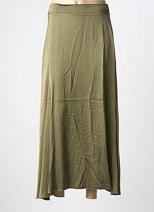 Fustă lungă talie înaltă verde DIXIE femme
