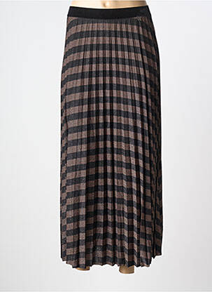 Fustă midi elasticitate negru DIXIE femeie