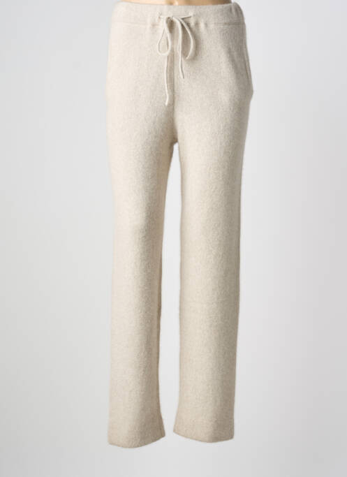 Pantalon slim talie elastică mărime normală bej BONNETERIE UNIVERSEL femme