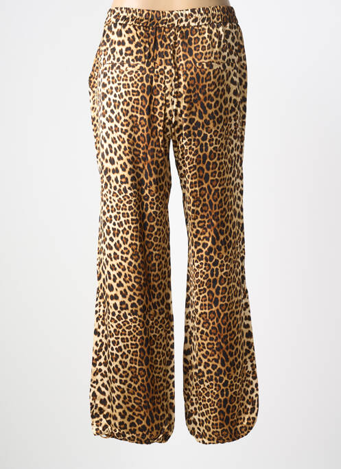 Pantalon drept talie cu cleme mărime normală bej SUMMUM femme