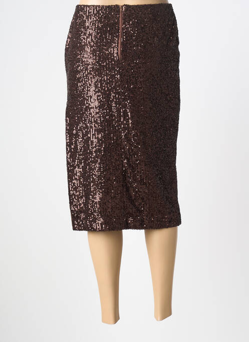 Fustă midi croială dreaptă maro DIXIE femme