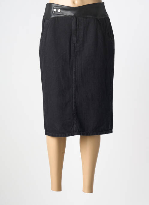 Fustă midi croială dreaptă negru DIXIE femme