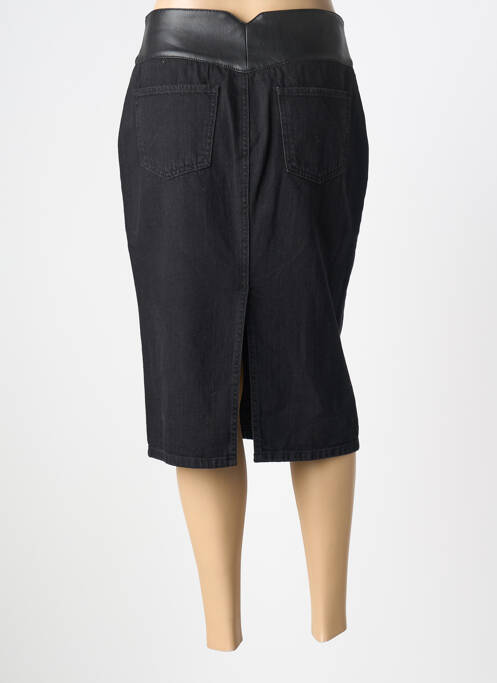 Fustă midi croială dreaptă negru DIXIE femme