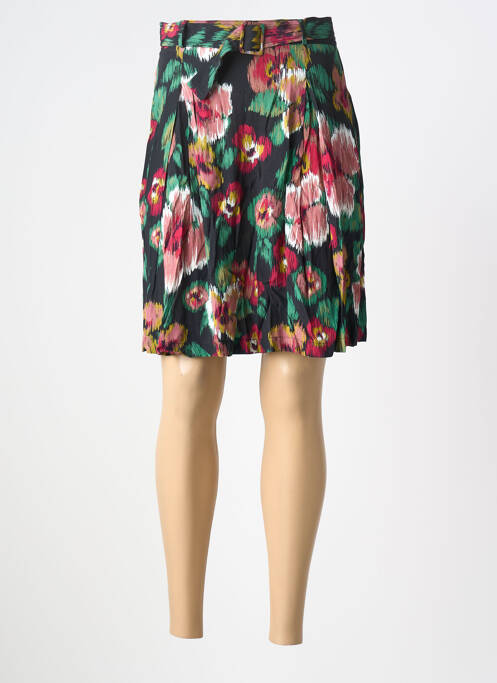 Fustă midi talie cu cleme negru LA PETITE FRANCAISE femme