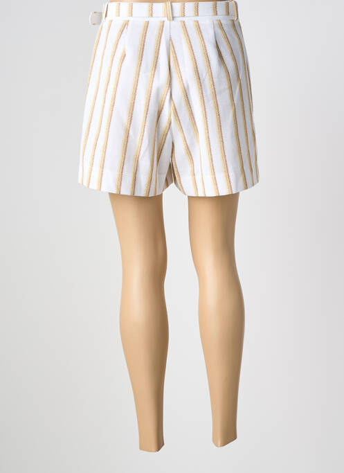 Șort talie cu cleme mărime normală alb PHO FIRENZE femme