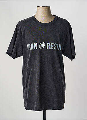 Tricou elasticitate mâneci scurte negru IRON AND RESIN bărbat