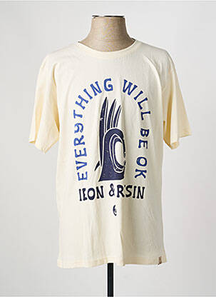 Tricou elasticitate mâneci scurte bej IRON AND RESIN bărbat