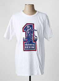 Tricou elasticitate mâneci scurte alb IRON AND RESIN homme