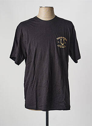 Tricou elasticitate mâneci scurte negru IRON AND RESIN bărbat