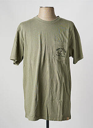 Tricou elasticitate mâneci scurte verde IRON AND RESIN bărbat
