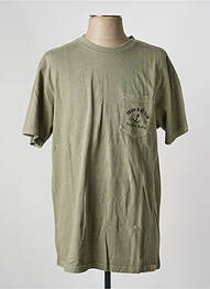 Tricou elasticitate mâneci scurte verde IRON AND RESIN homme
