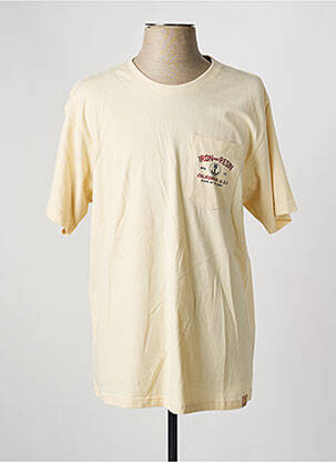 Tricou elasticitate mâneci scurte bej IRON AND RESIN bărbat