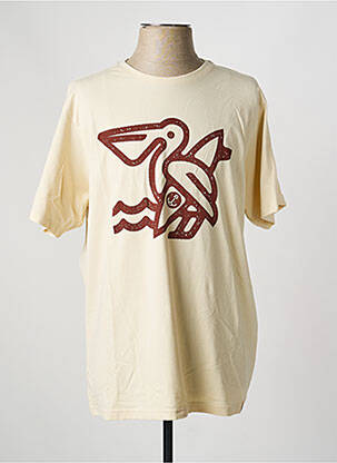 Tricou elasticitate mâneci scurte bej IRON AND RESIN bărbat