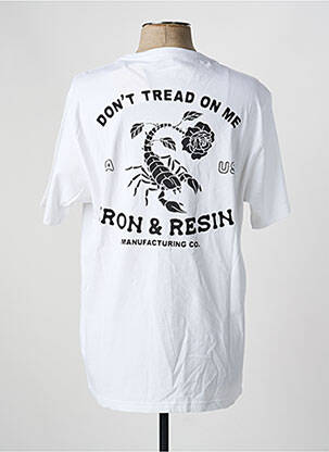 Tricou elasticitate mâneci scurte alb IRON AND RESIN bărbat