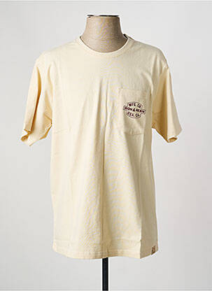 Tricou elasticitate mâneci scurte bej IRON AND RESIN bărbat